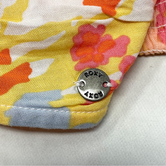 NWT Roxy Island Hops Floral Halter Tie Slouchy Tube Crop Top Boho Hippie XS - Picture 5 of 8